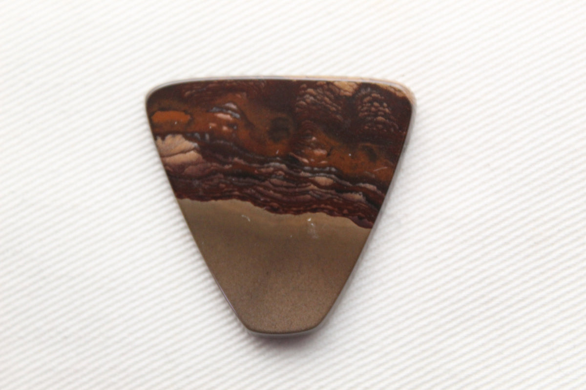 Deschutes Jasper Thin Cabochon beige brown gemstone