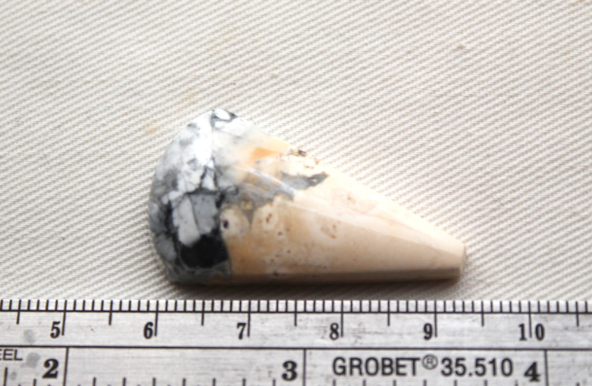 Maligano Jasper Cabochon Gemstone White grey yellow