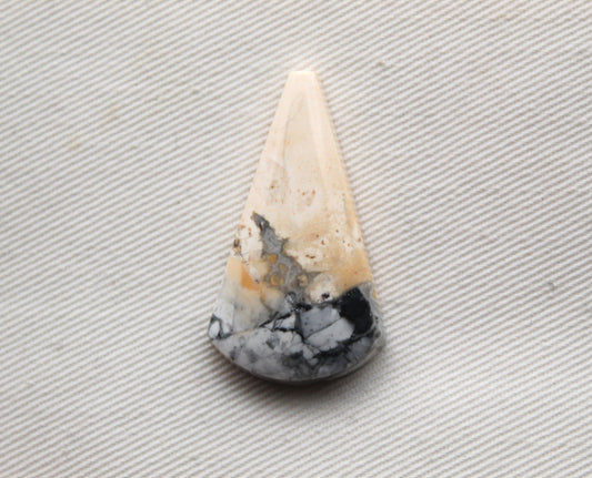Maligano Jasper Cabochon Gemstone White grey yellow