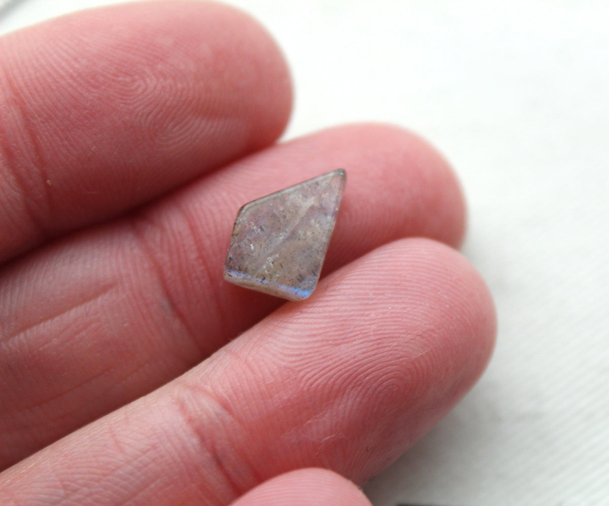 TWO Small Labradorite Cabochon gemstones