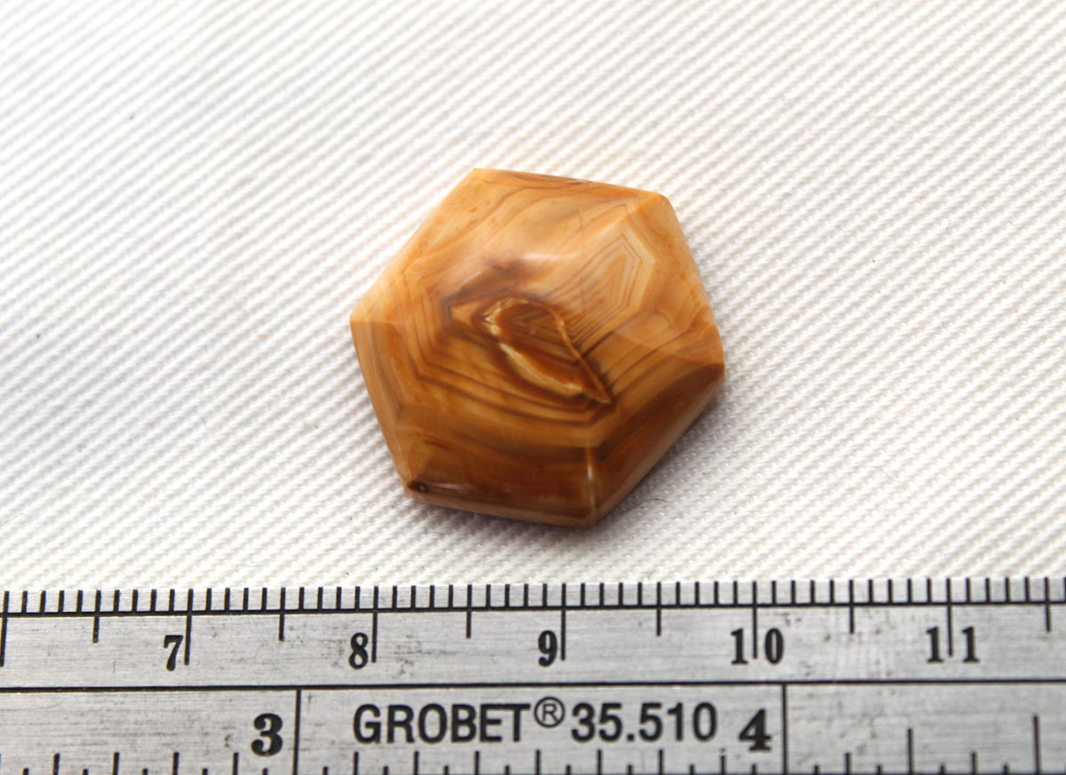 Sumatra Agate Cabochon Gemstone hexagone