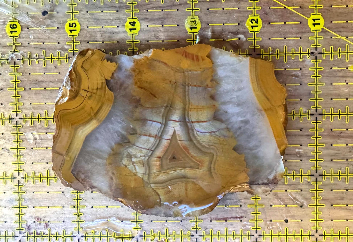 Sumatra Agate Natural Stone Slab yellow