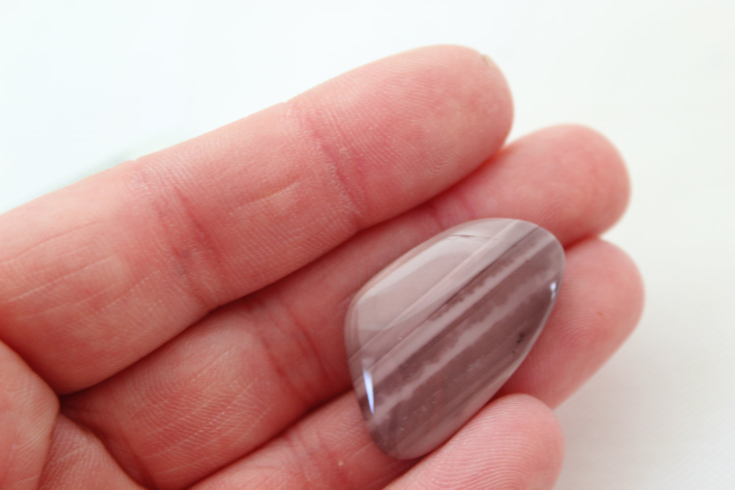 Cabochon Jaspe Impérial forme libre Gemme brun rosé