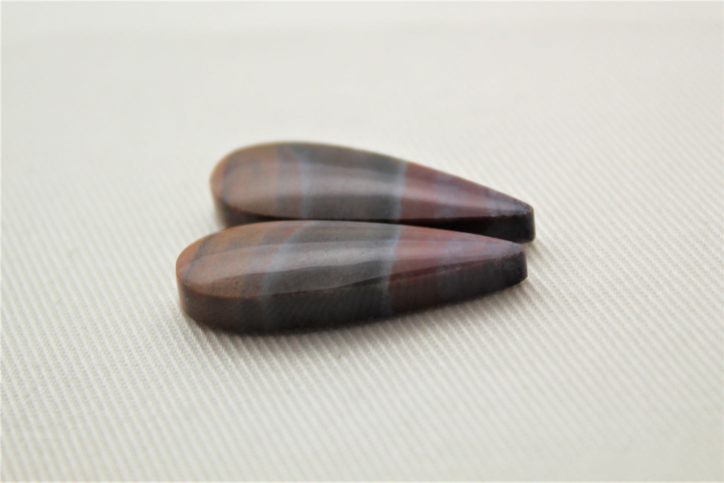 Purple Indonesian Jasper Cabochon Pair Gemstone