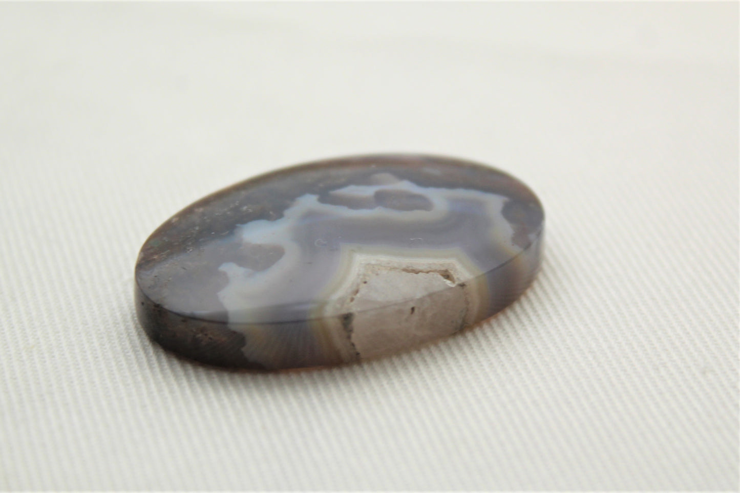 Purple Agate Cabochon Gemstone Oval