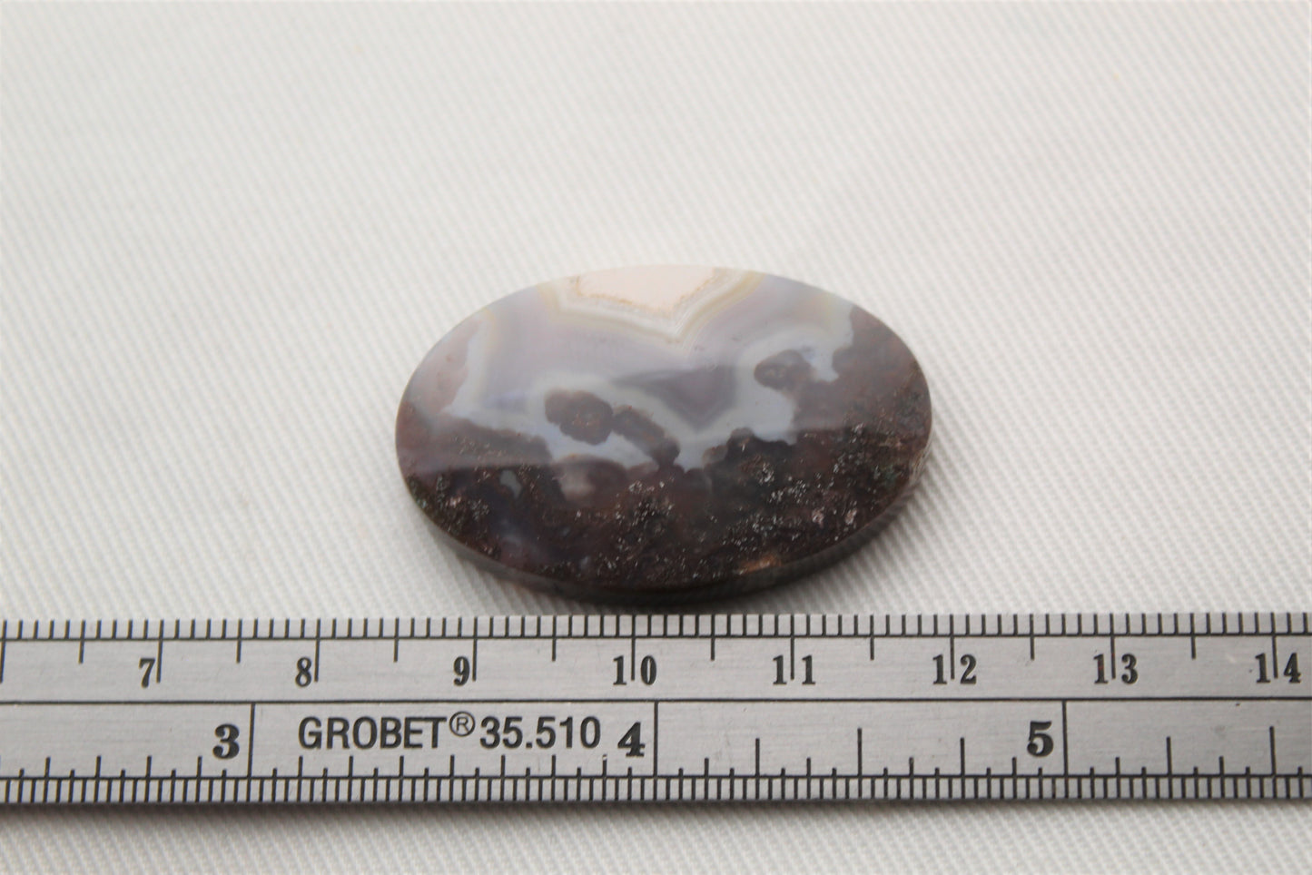 Purple Agate Cabochon Gemstone Oval