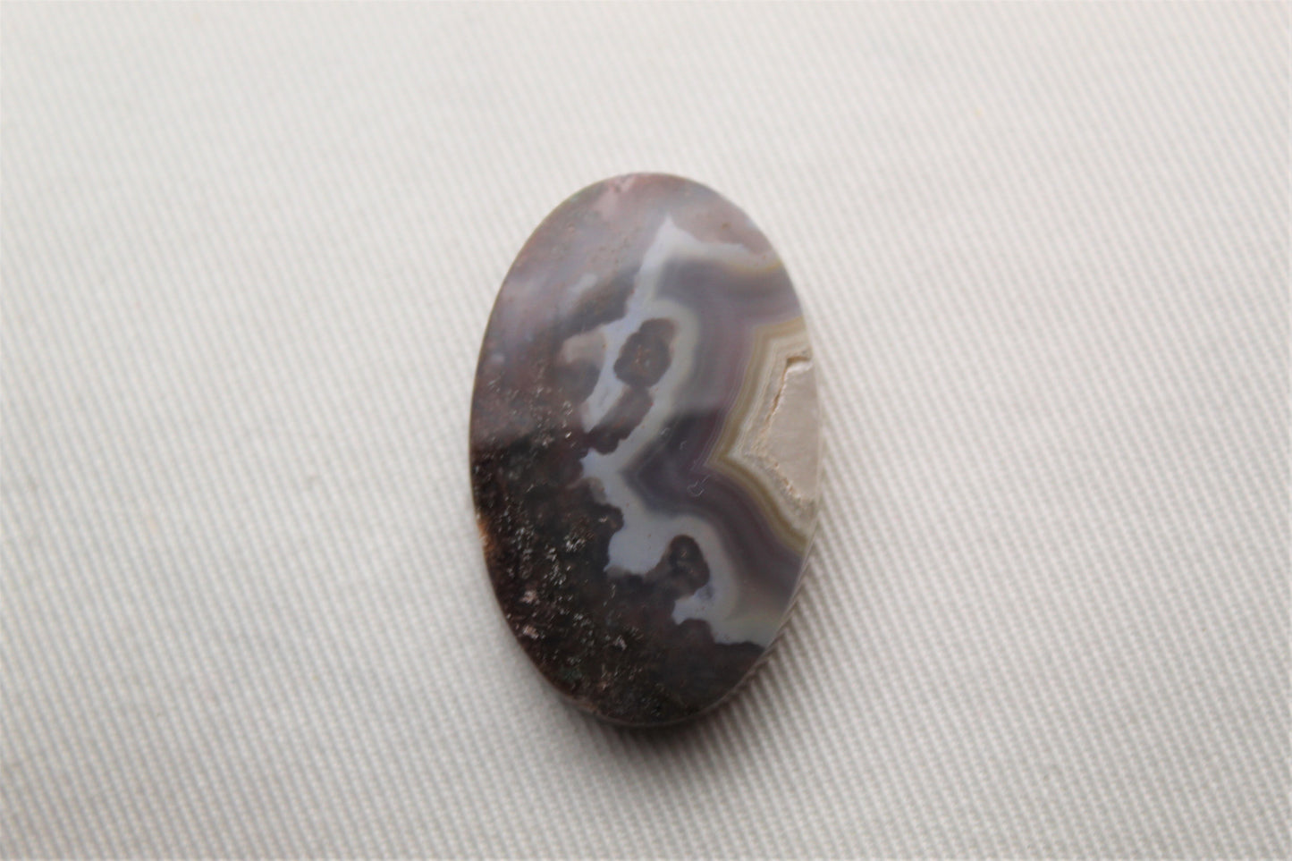 Purple Agate Cabochon Gemstone Oval