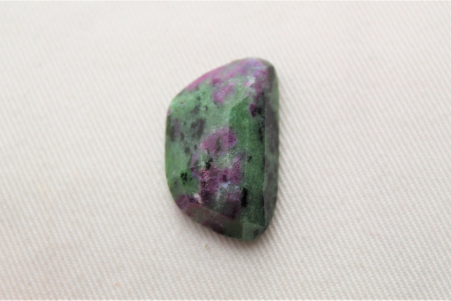 Ruby Zoisite rose cut Cabochon Gemstone green pink