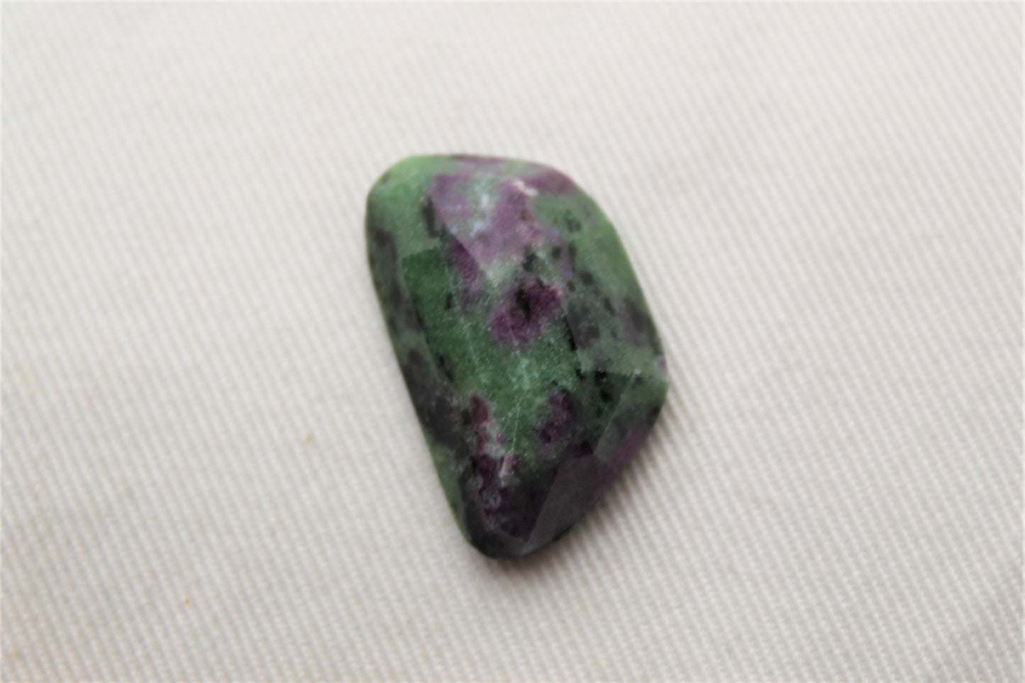 Ruby Zoisite rose cut Cabochon Gemstone green pink