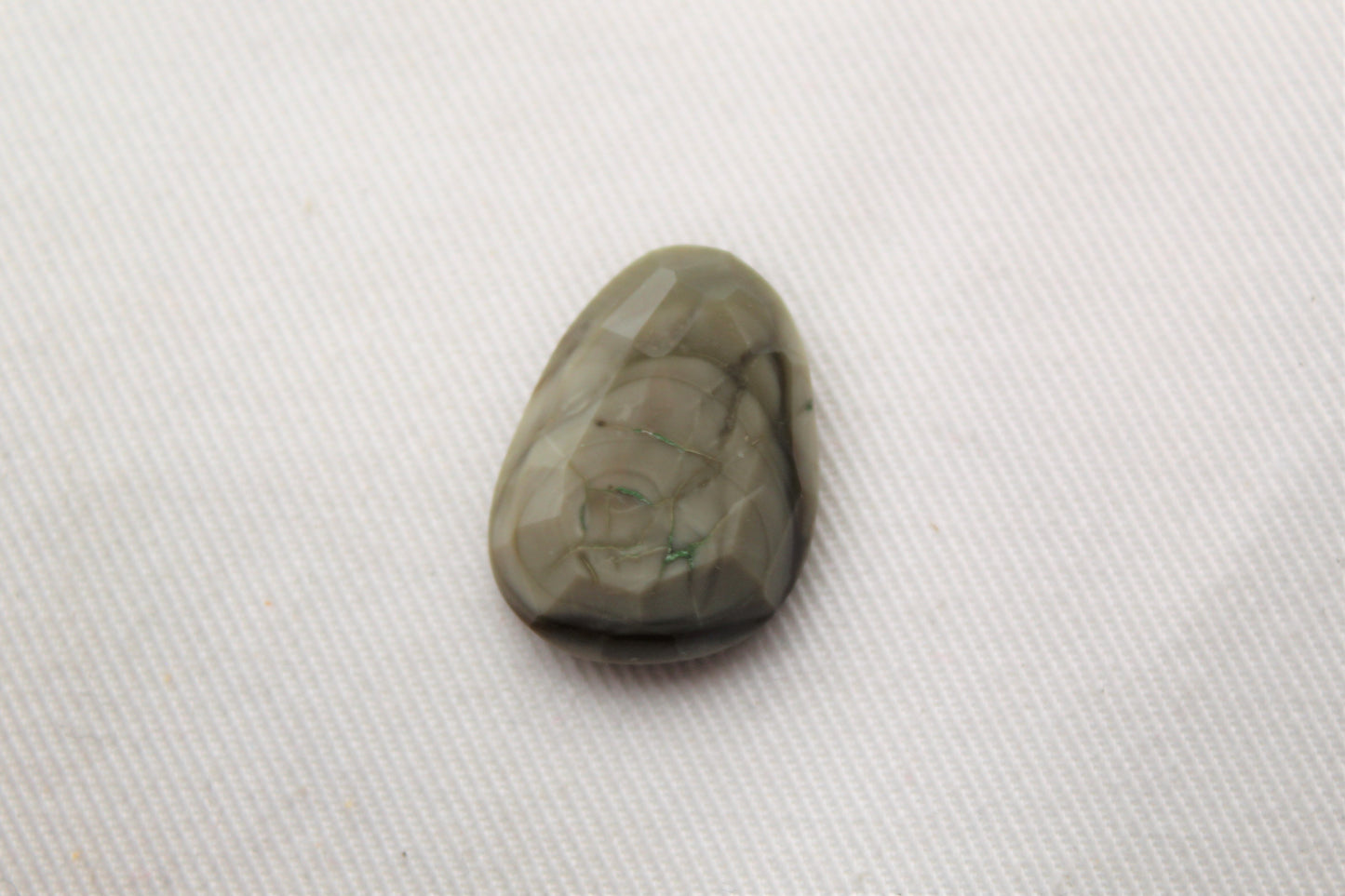 Freeform rose cut Imperial Jasper cabochon Gemstone green