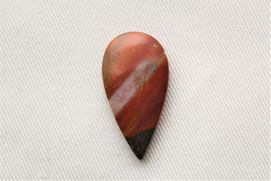 Cabochon of Australian Jasper Cabochons teardrop yellow gray terra cotta