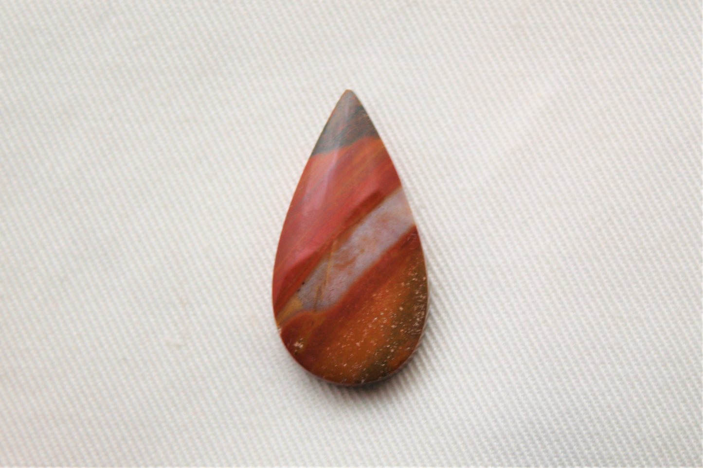 Cabochon of Australian Jasper Cabochons teardrop yellow gray terra cotta