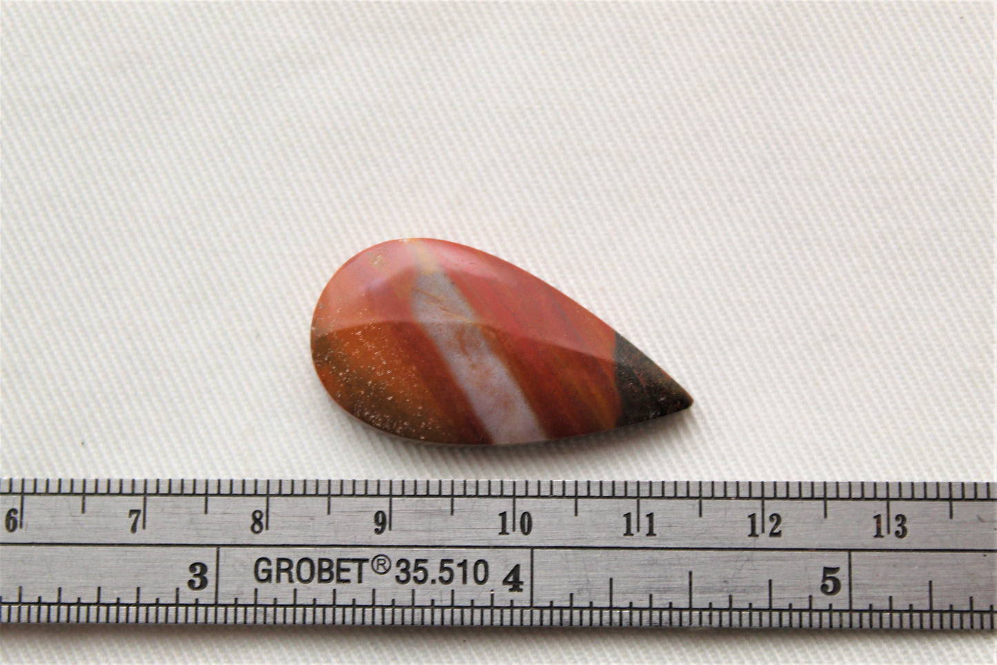 Cabochon of Australian Jasper Cabochons teardrop yellow gray terra cotta