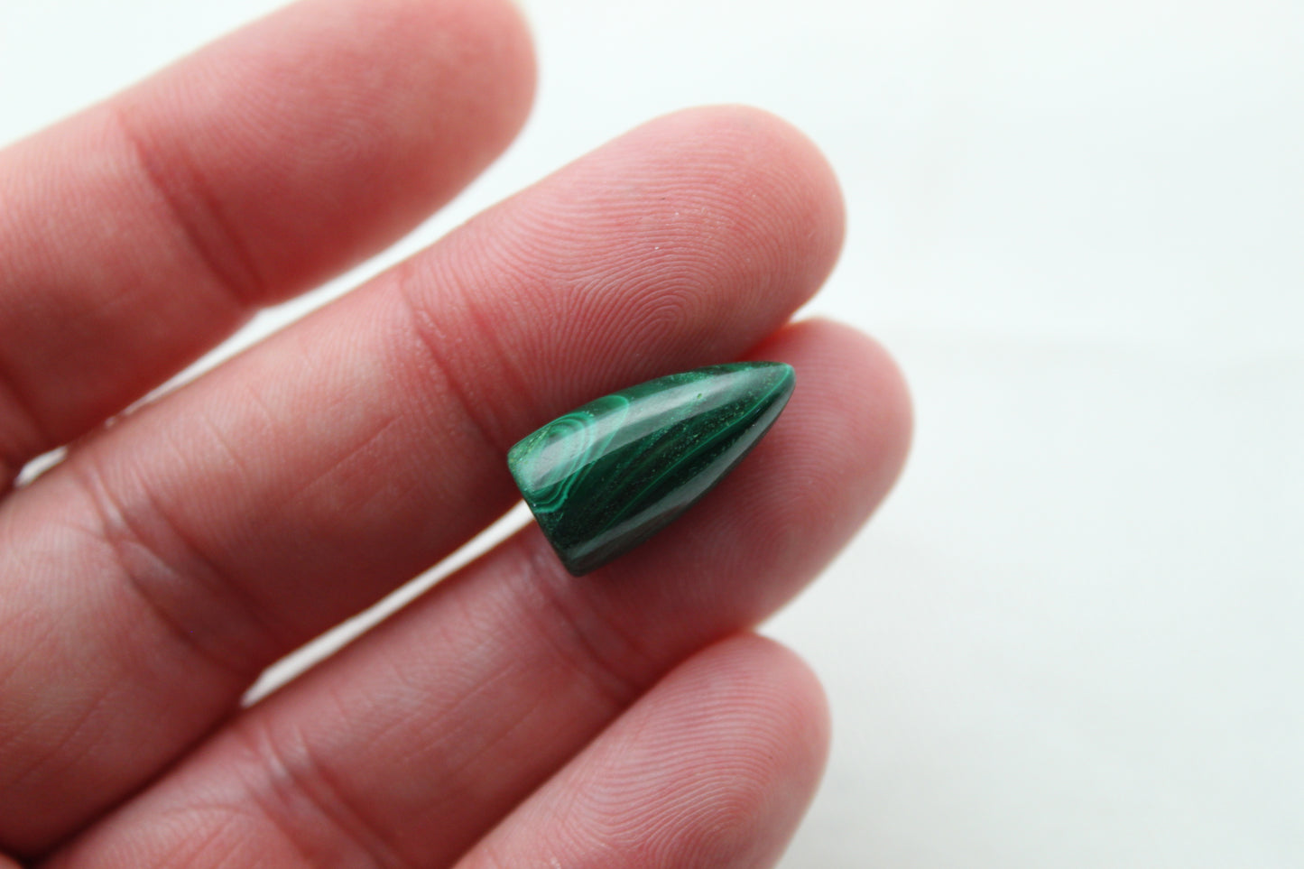 Malachite percée Gemstone vert