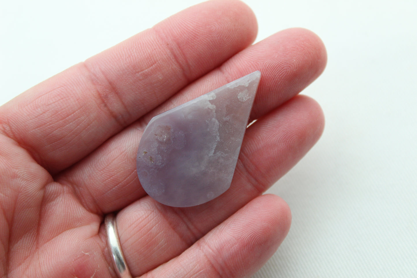 Mexican Agate freeform Cabochon Gemstone purple