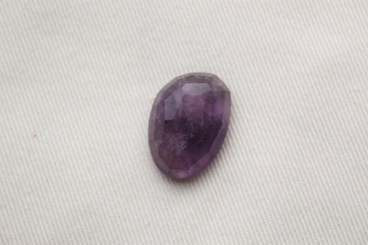 Rose cut Amethyst Cabochon Gemstone purple