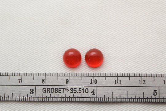 THREE round Carnelian Cabochons 8MM