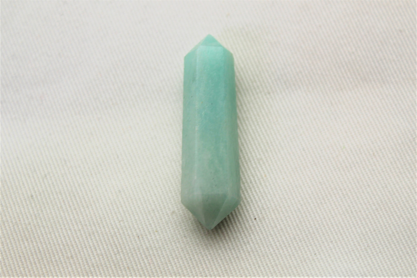 Amazonite double point Tower gemstone pendant size UNDRILLED