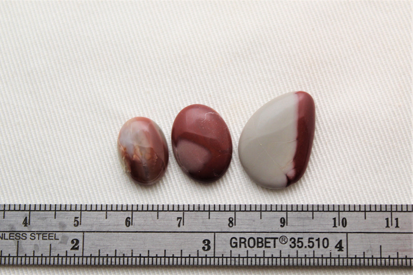 THREE Noreena Jasper cabochon freeform shape Gemstones