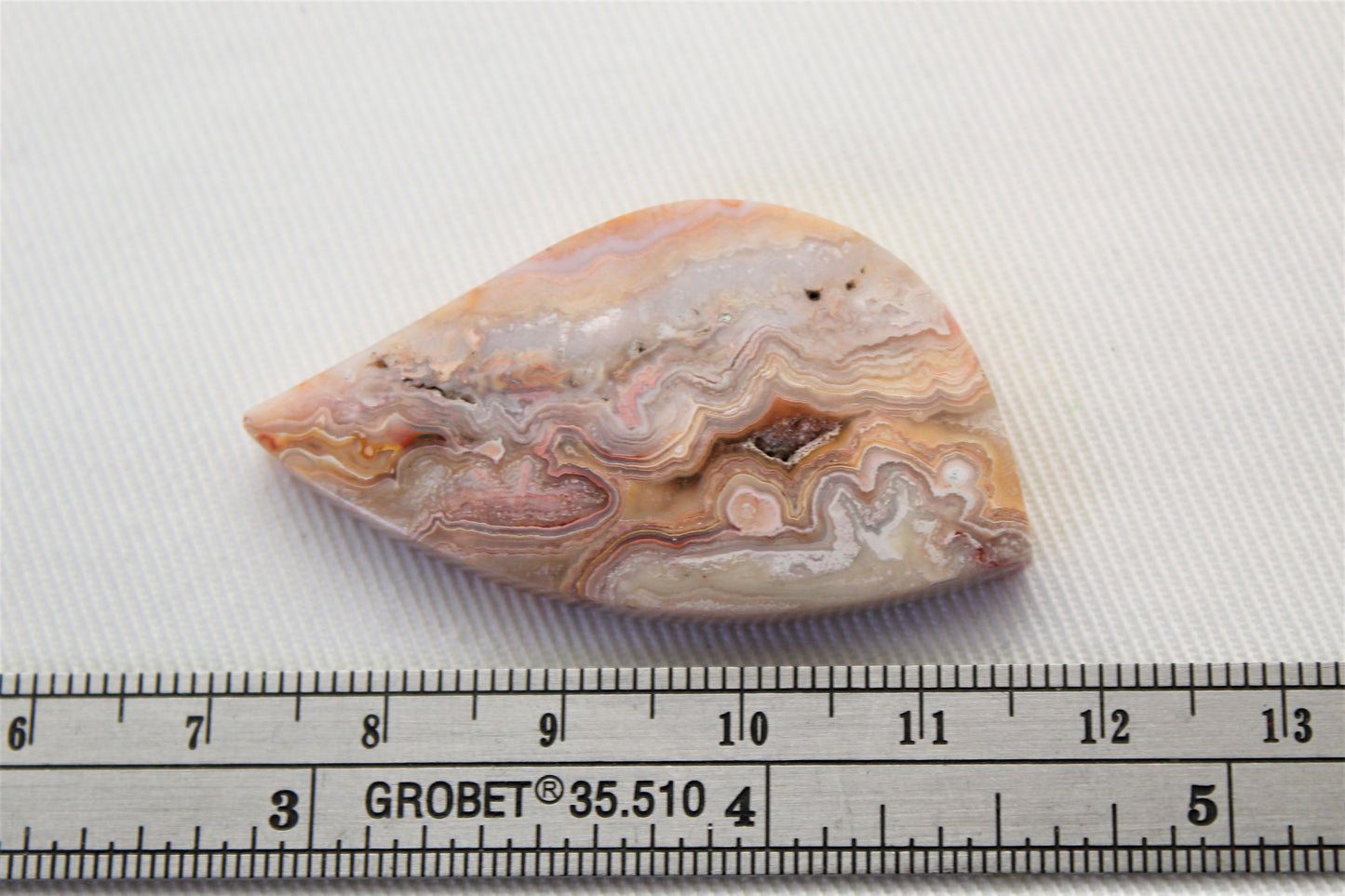 Crazy Lace Agate Cabochon Triangle de pierres précieuses