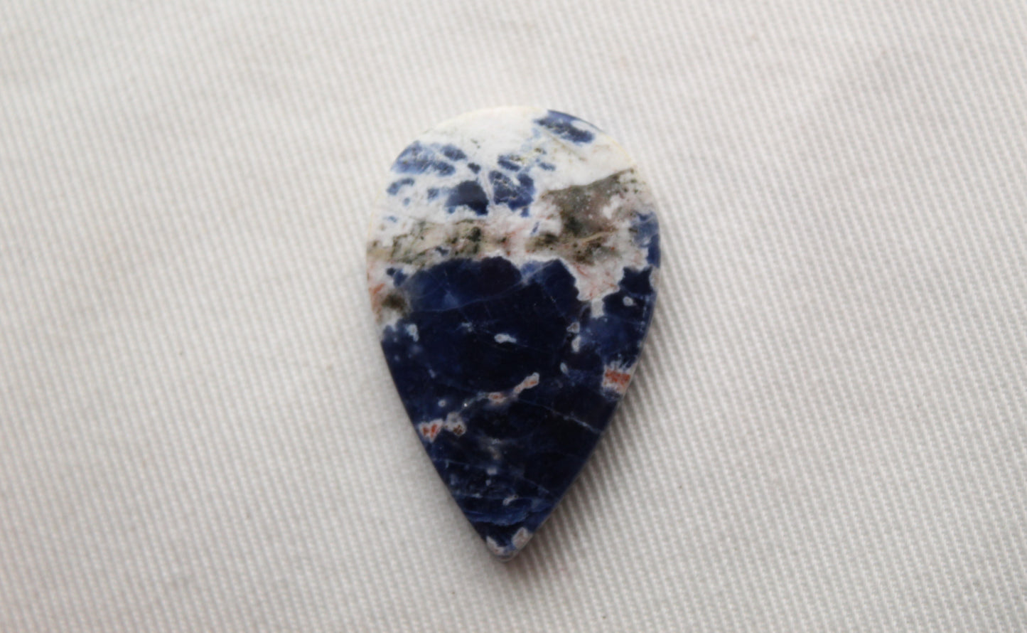 Sodalite cabochon Gemstone blue Pear