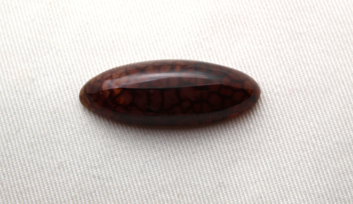 Dragon Vein agate Stone cabochon red