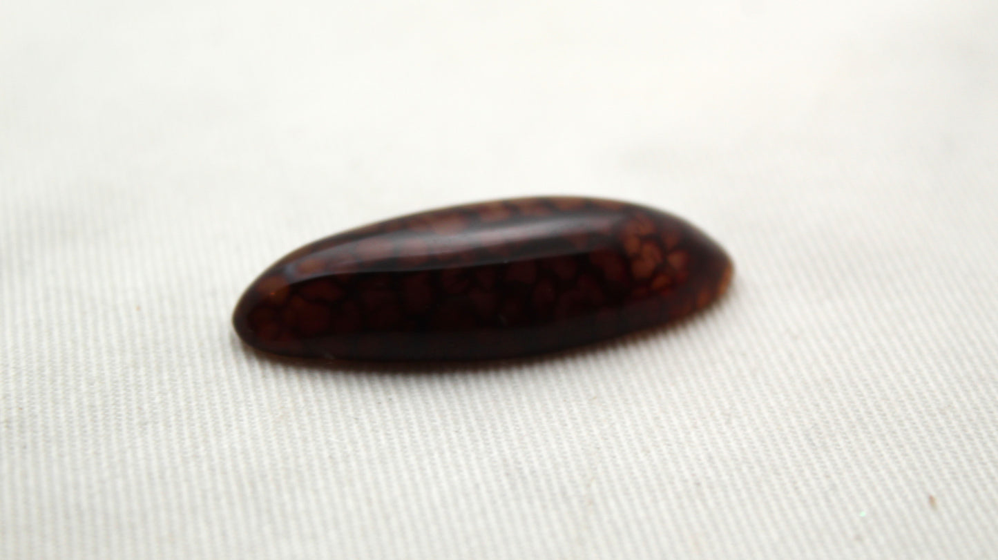 Dragon Vein agate Stone cabochon red