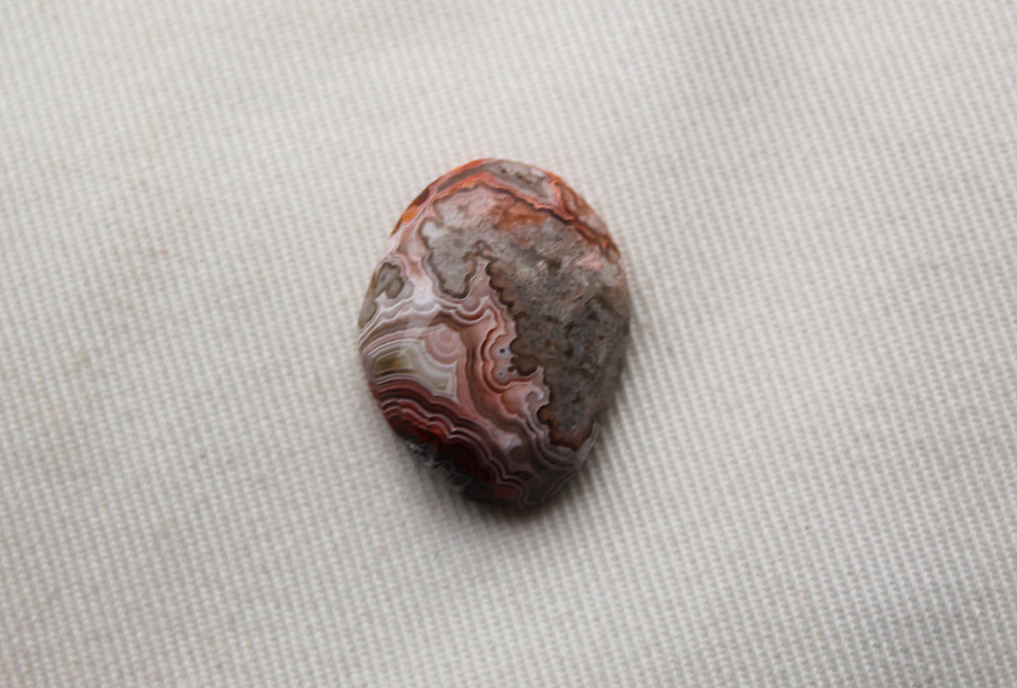 Small Rose cut Laguna Lace Agate Freeform Gemstone Cabochon