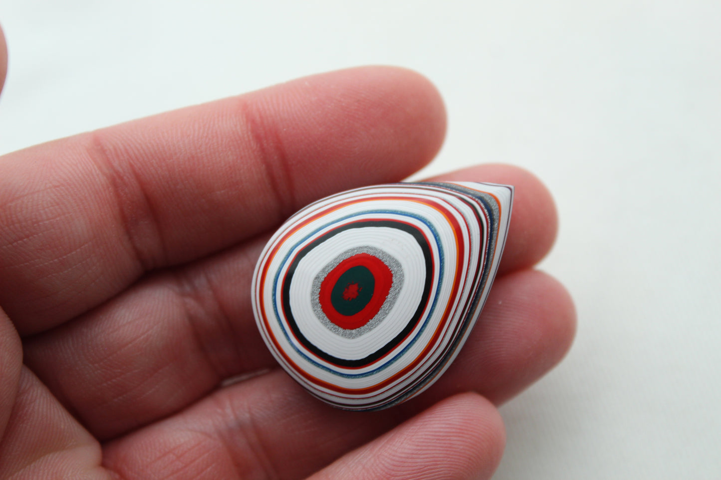 NICE Fordite Cabochon teardrop multicolors