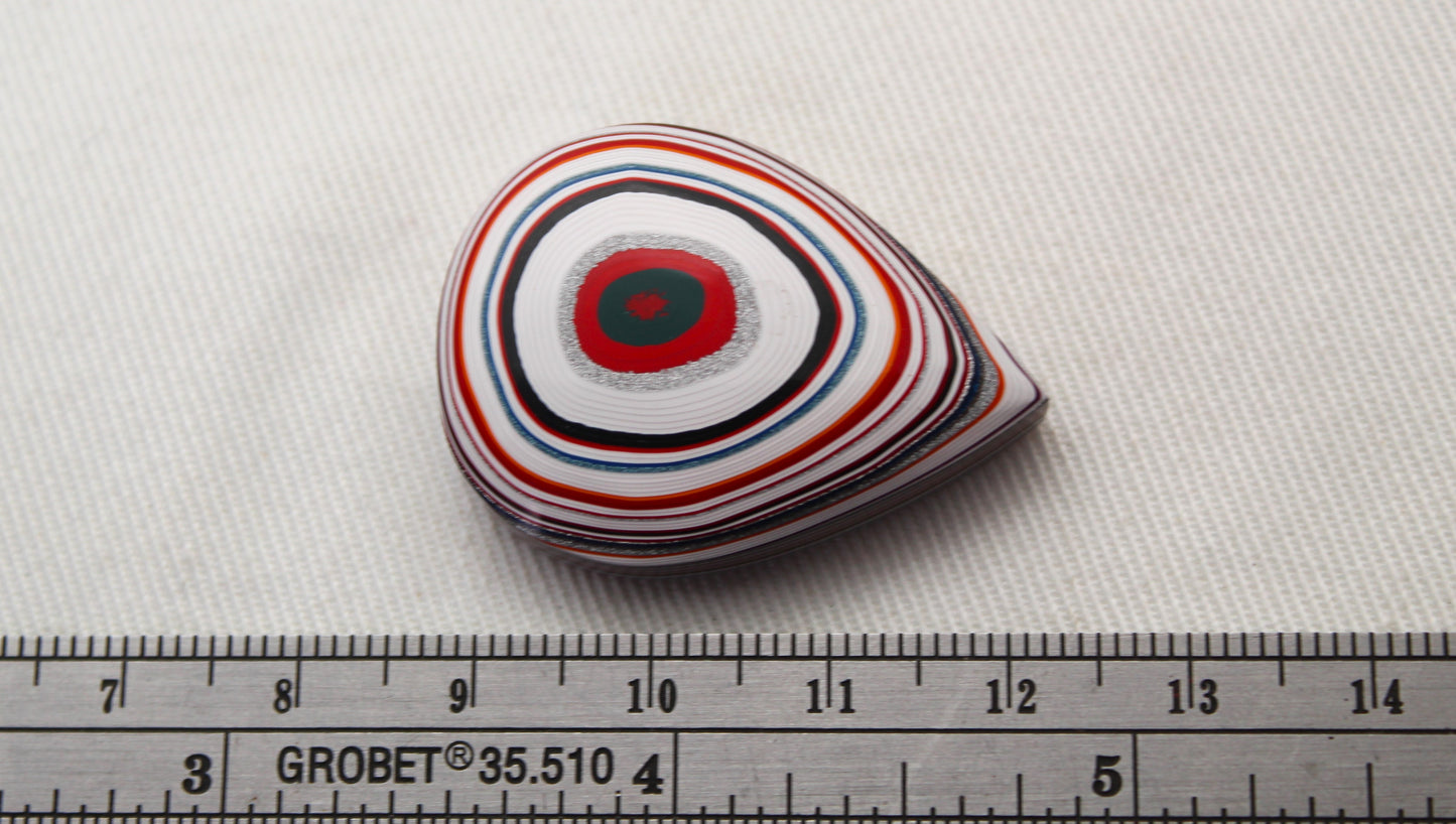 NICE Fordite Cabochon teardrop multicolors