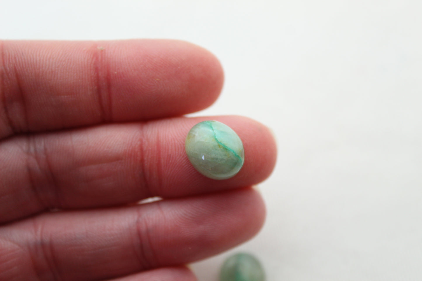 TWO Chrysocolla Quartz Cabochons Oval 10X12MM