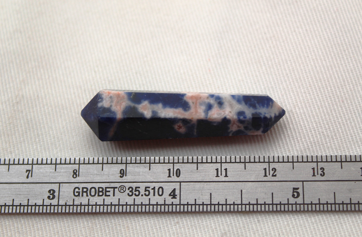 Sodalite double point Tower gemstone pendant size UNDRILLED