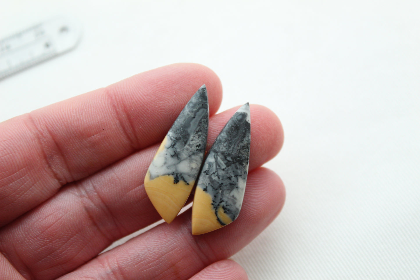 Maligano Jasper cabochons pair Gemstone