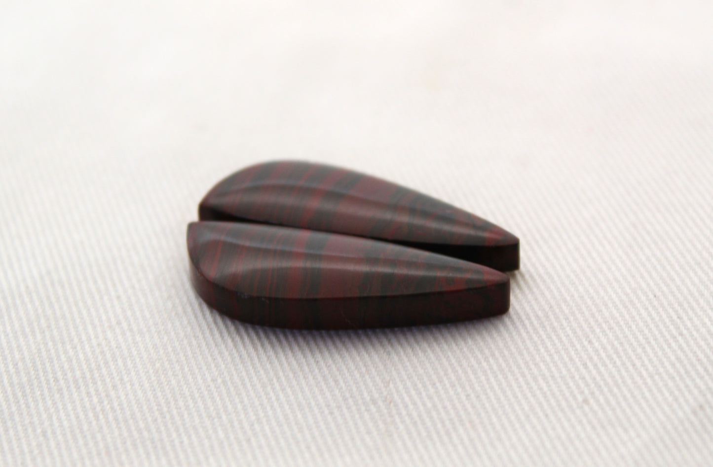 Rich Red Jasper Cabochon Pair freeform