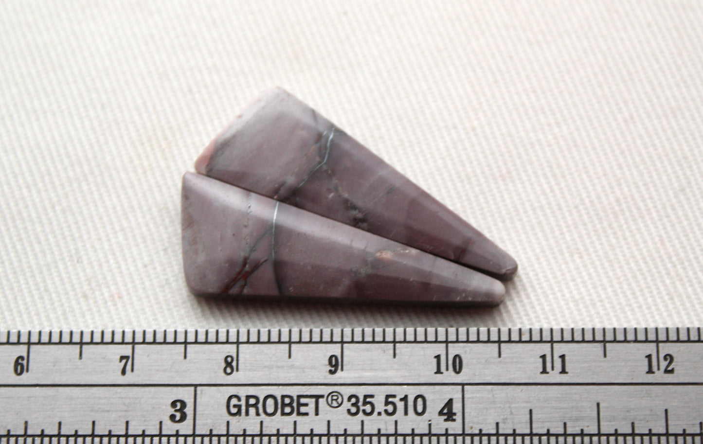 Purple Indonesian Jasper Cabochon Pair Gemstone