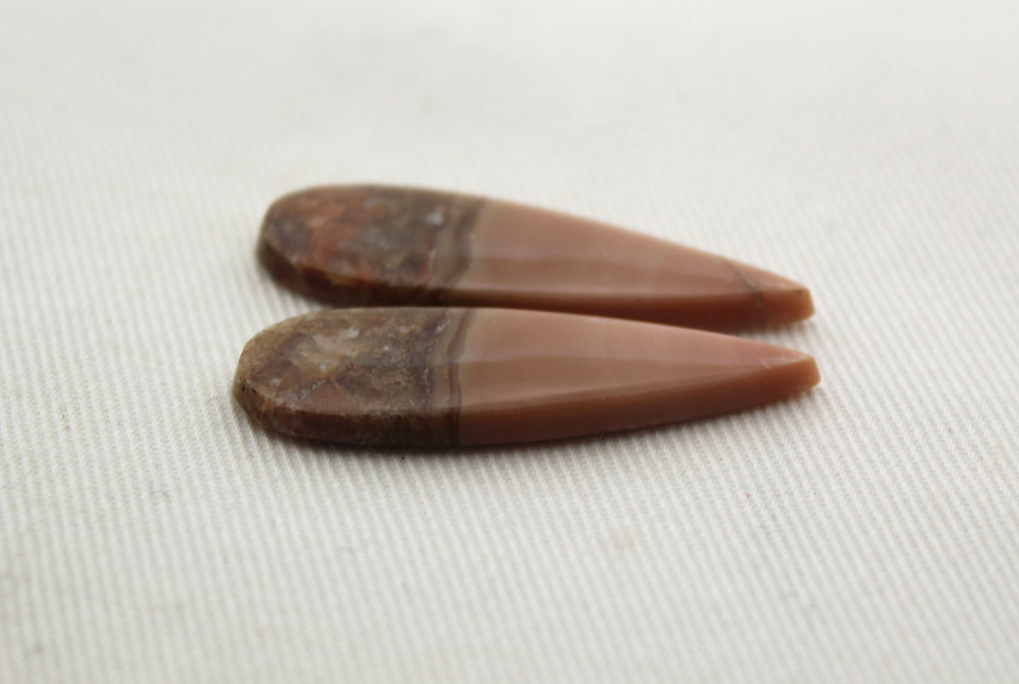 Indonesian Sunset Jasper Pair Cabochons Gemstone natural teardrop