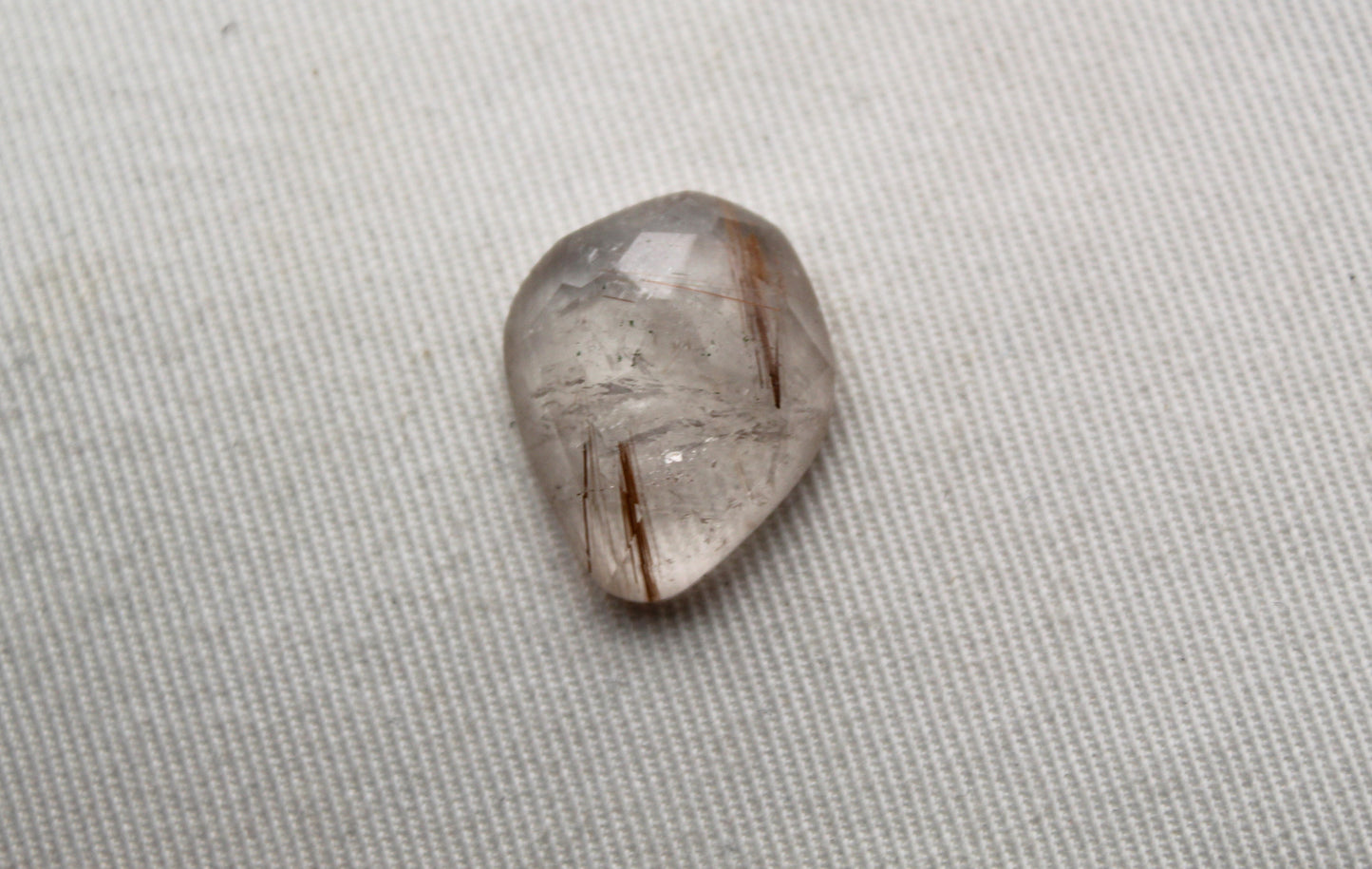 Rutilated Quartz freeform rosecut Cabochon Gemstone