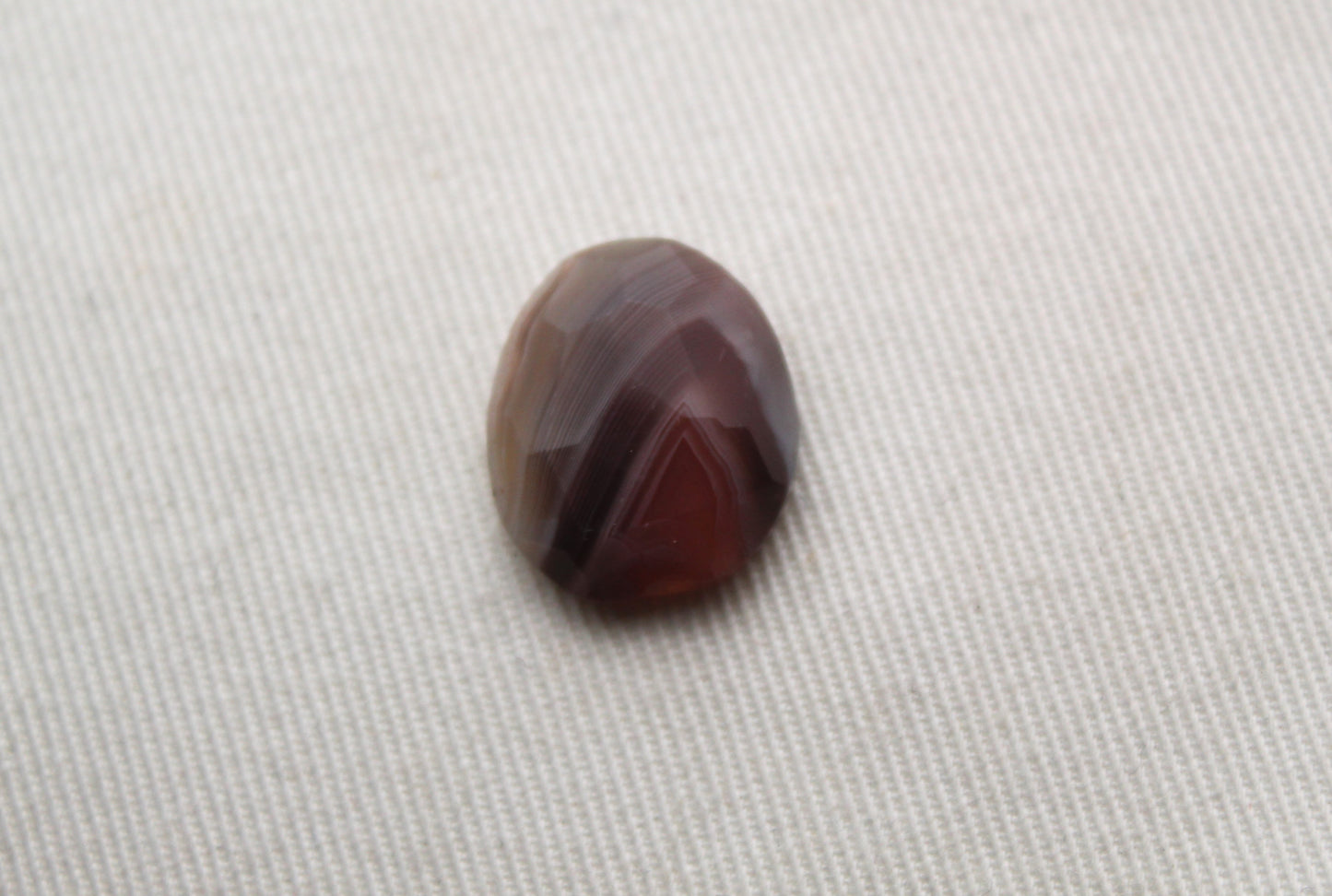 Small Freeform rose cut Botswana Agate cabochon beige Gemstone