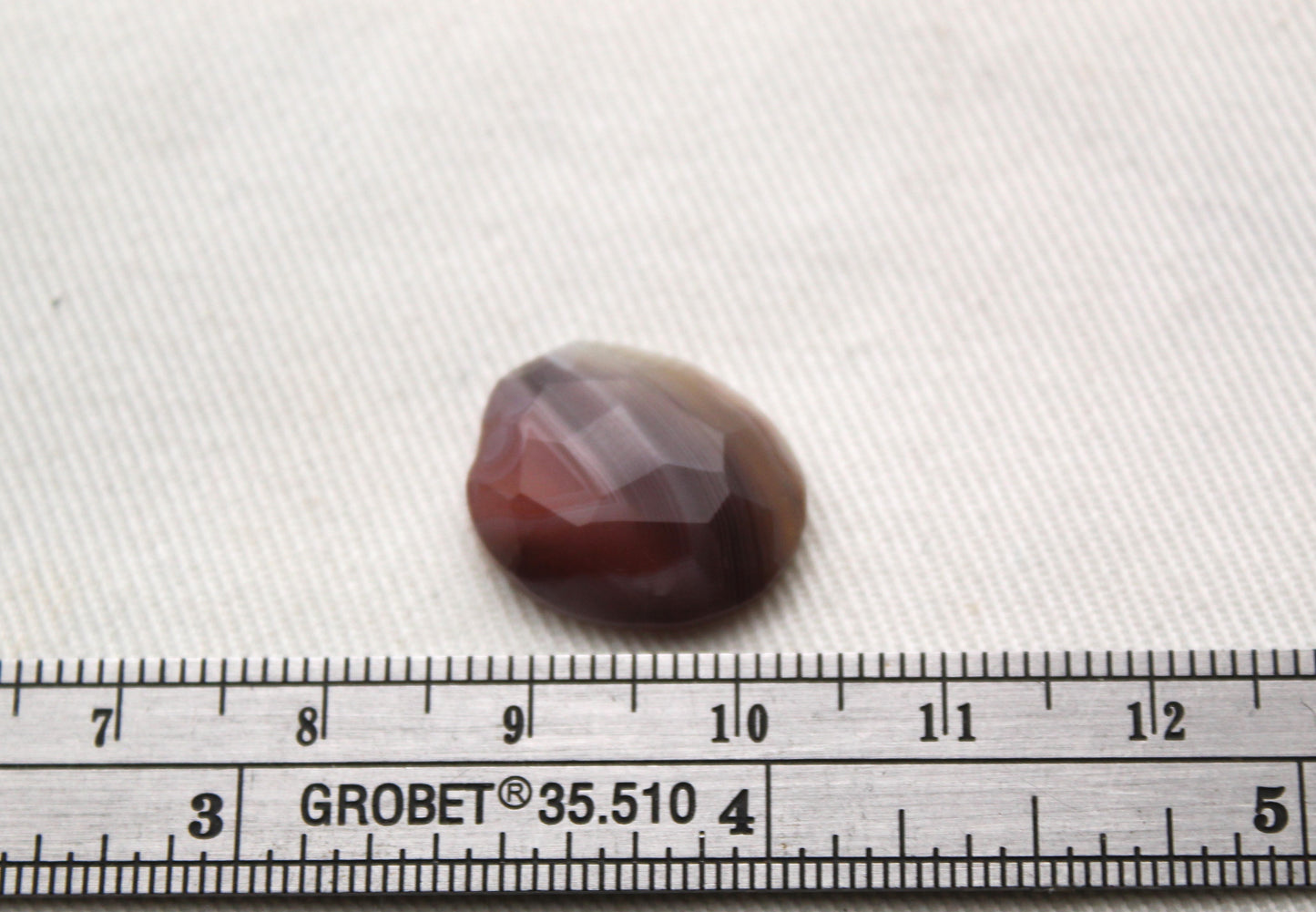 Small Freeform rose cut Botswana Agate cabochon beige Gemstone