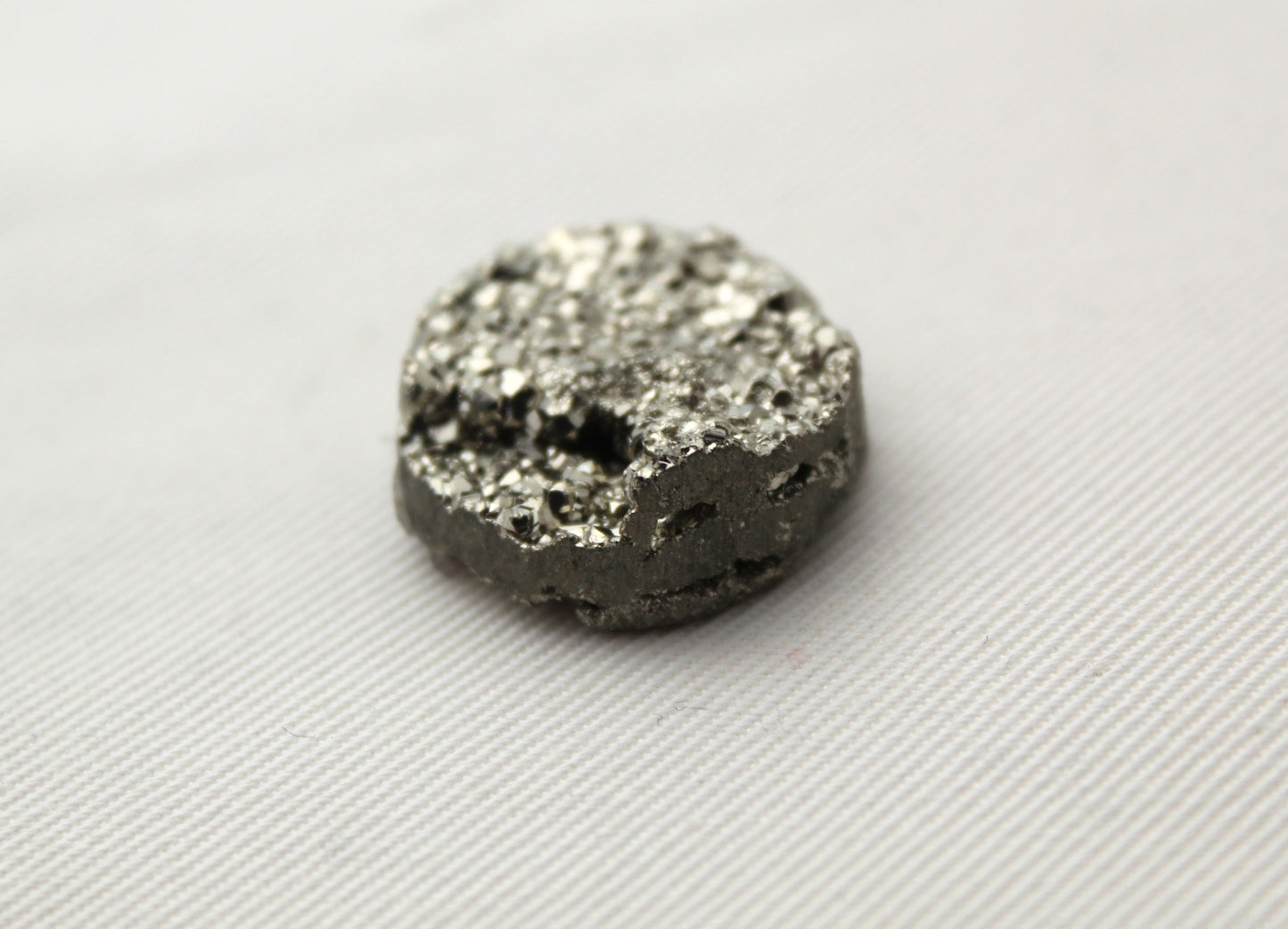 Pyrite Cabochons round 21MM Druzy