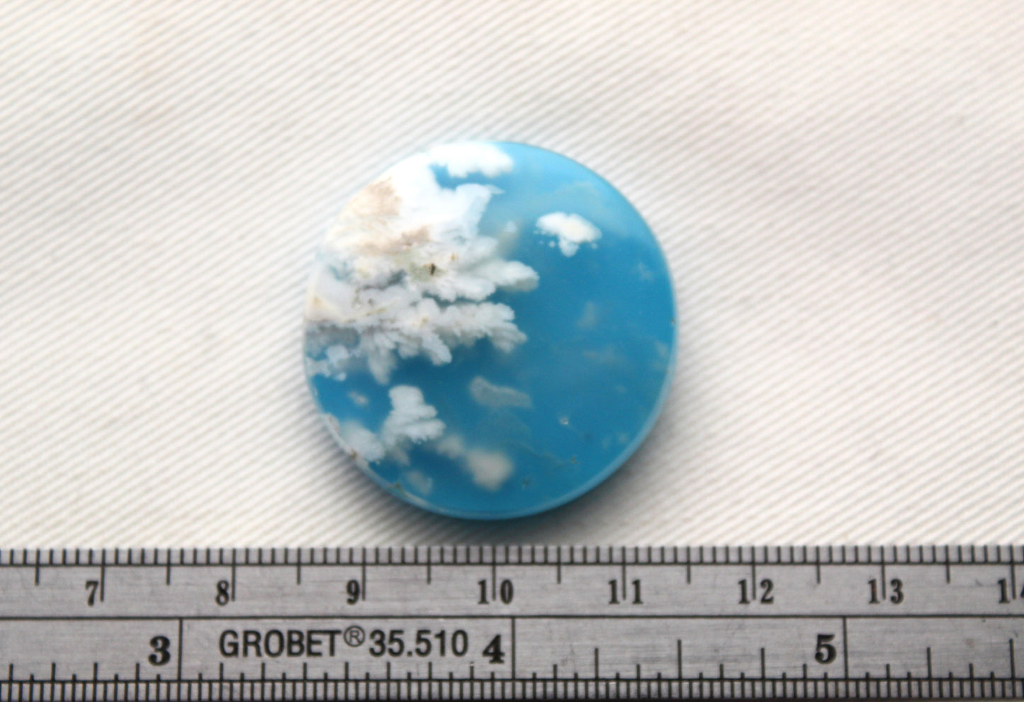 Indonesian Agate Plume DOUBLET Cabochon  round 30MM