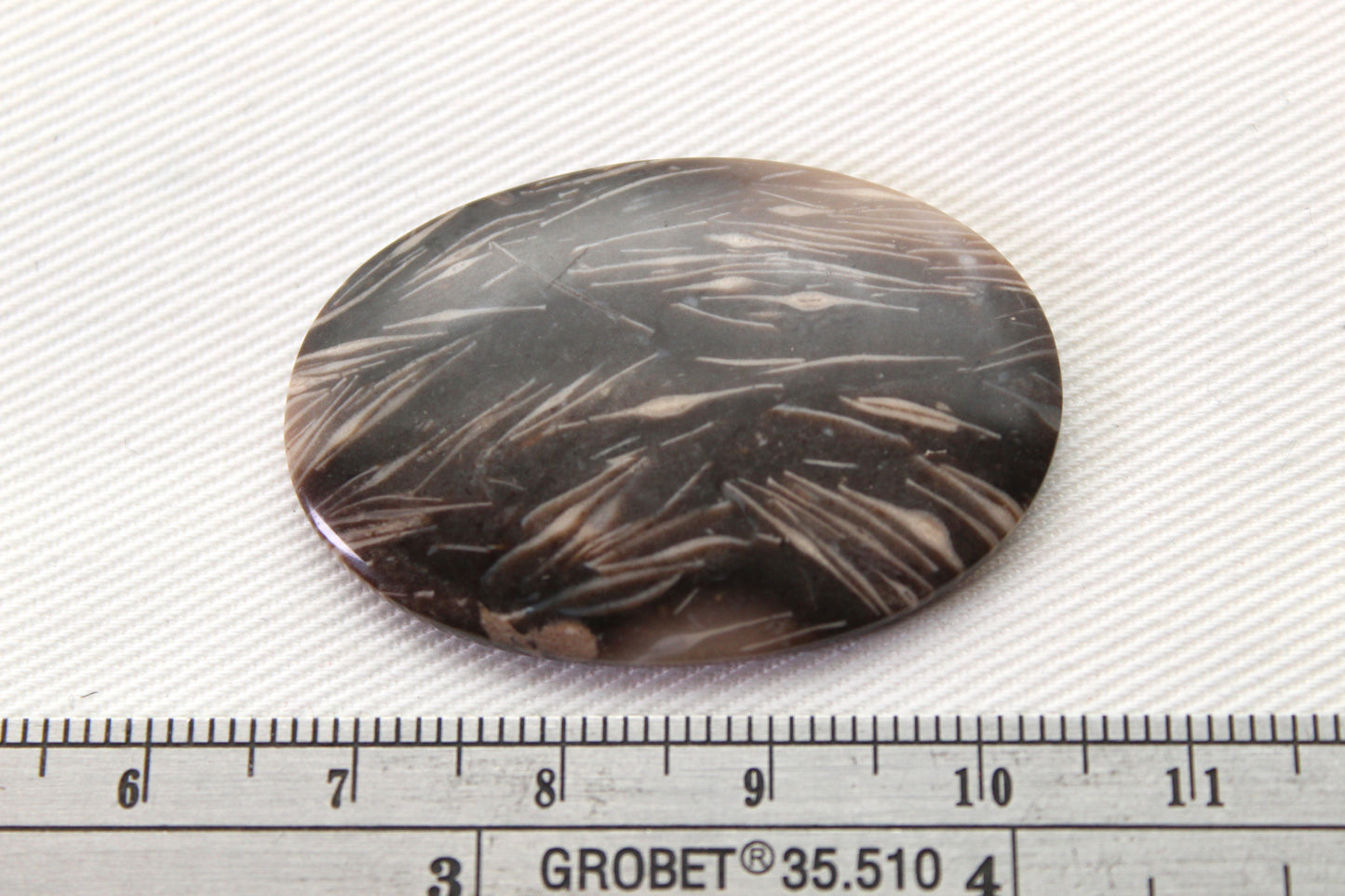 Feather Agate Cabochon Gemstone Oval