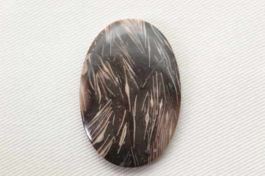 Feather Agate Cabochon Gemstone Oval