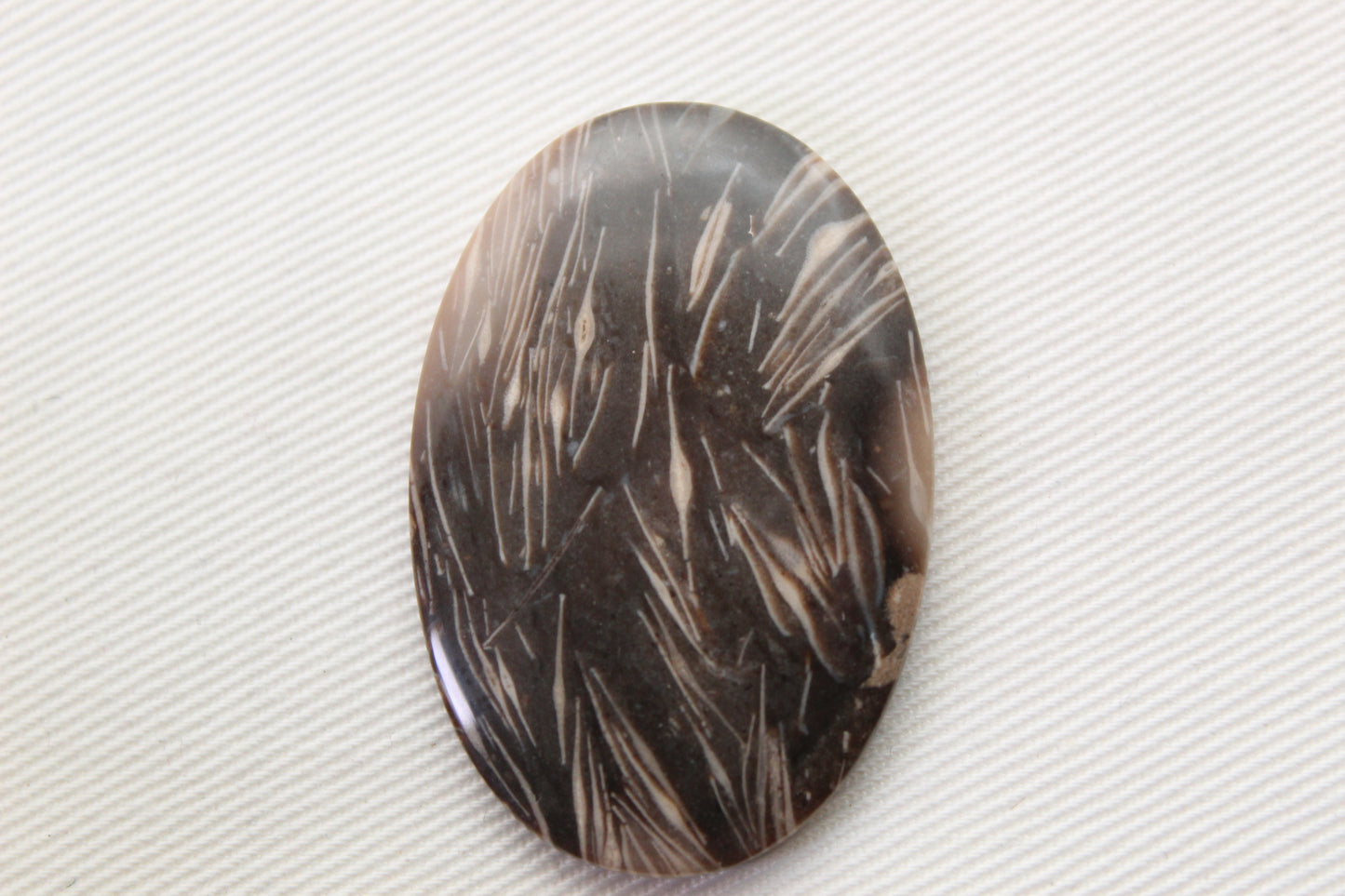 Feather Agate Cabochon Gemstone Oval