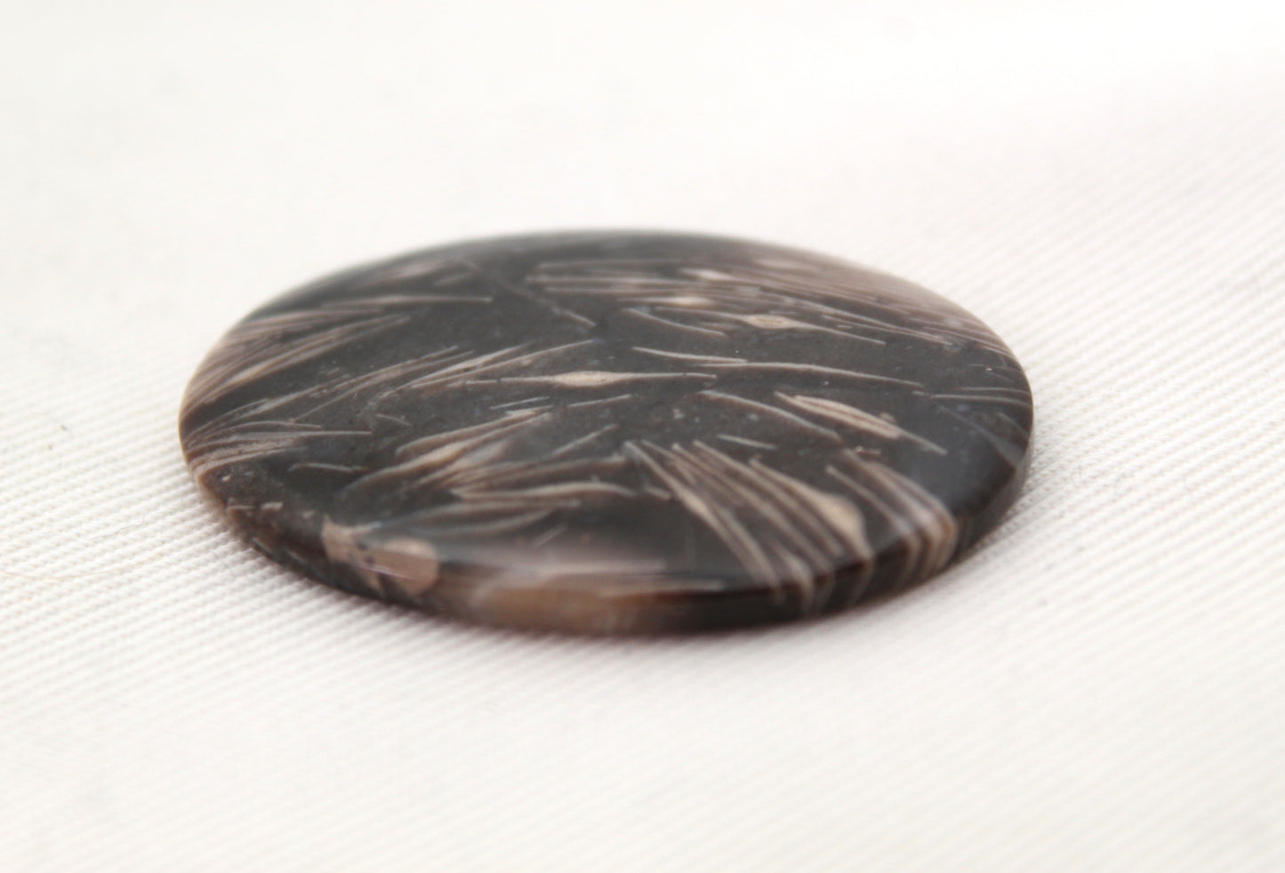 Feather Agate Cabochon Gemstone Oval