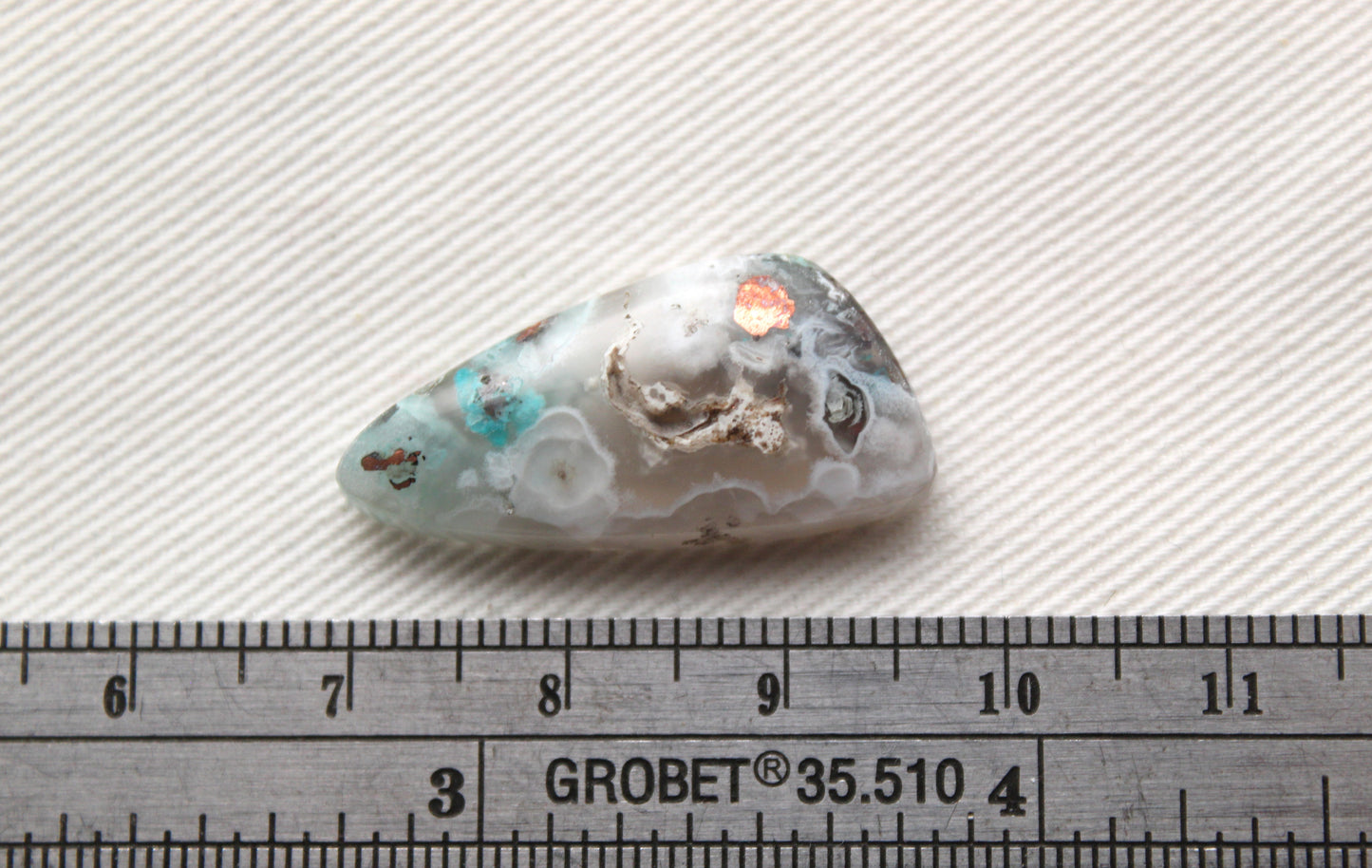 Small Chrysocolla Copper cabochon gemstone natural