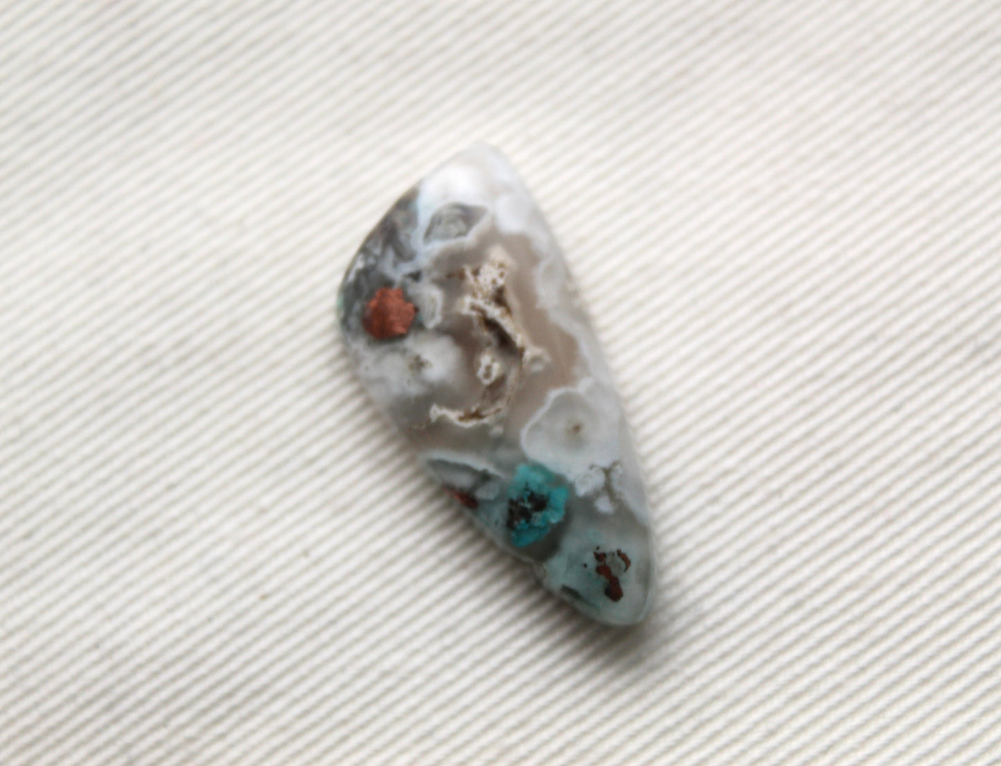 Small Chrysocolla Copper cabochon gemstone natural