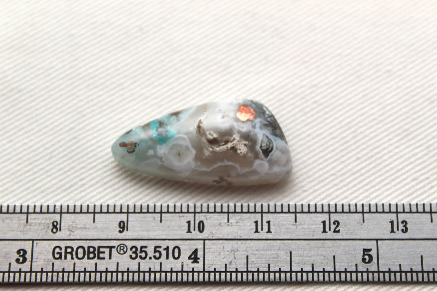 Small Chrysocolla Copper cabochon gemstone natural