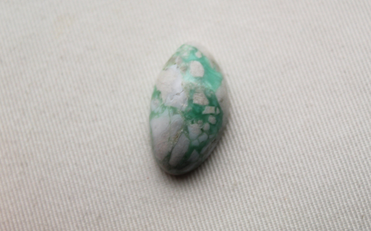 One Grey and green Cabochon of Variscite Gemstone freeform