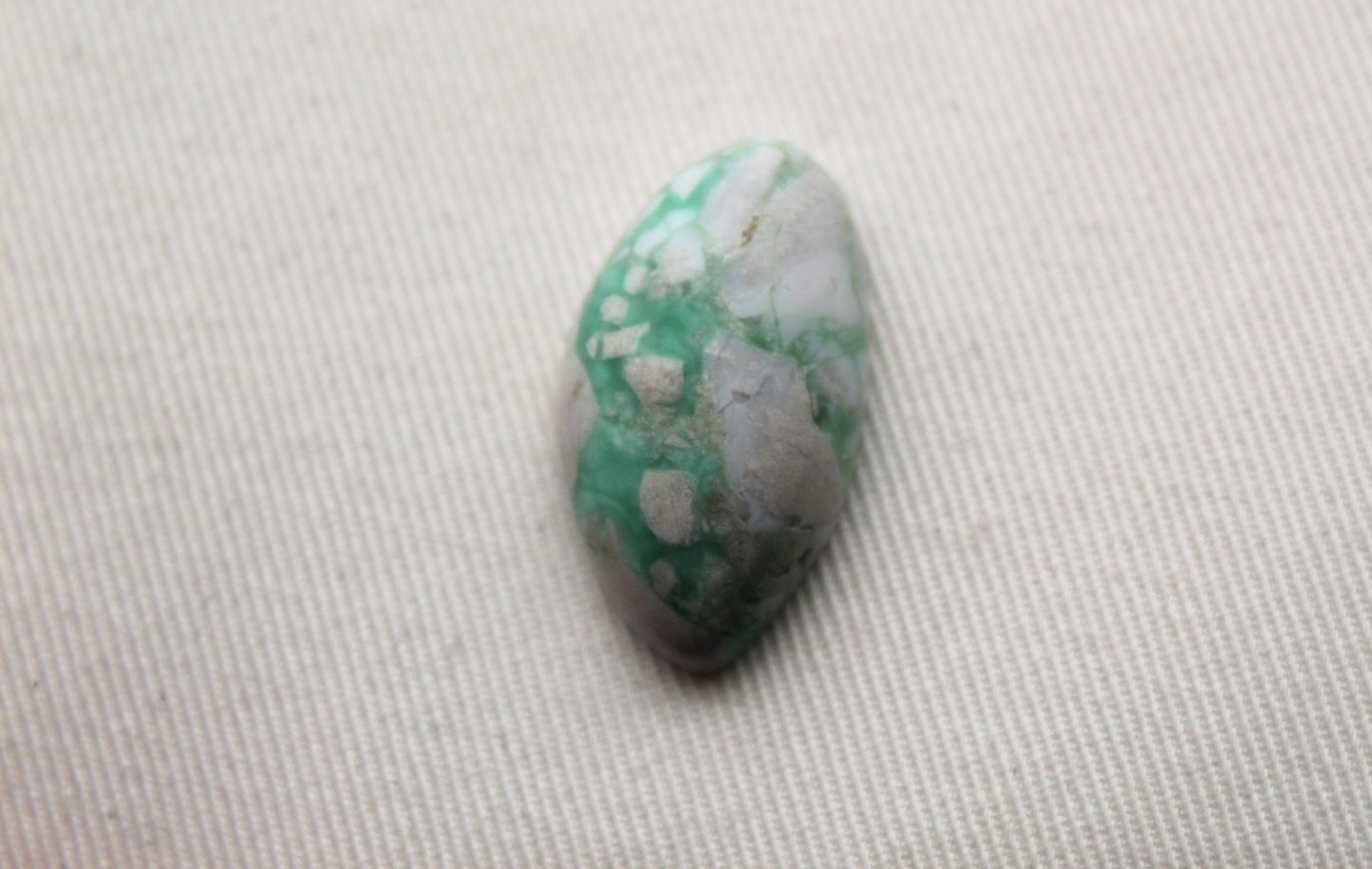 One Grey and green Cabochon of Variscite Gemstone freeform